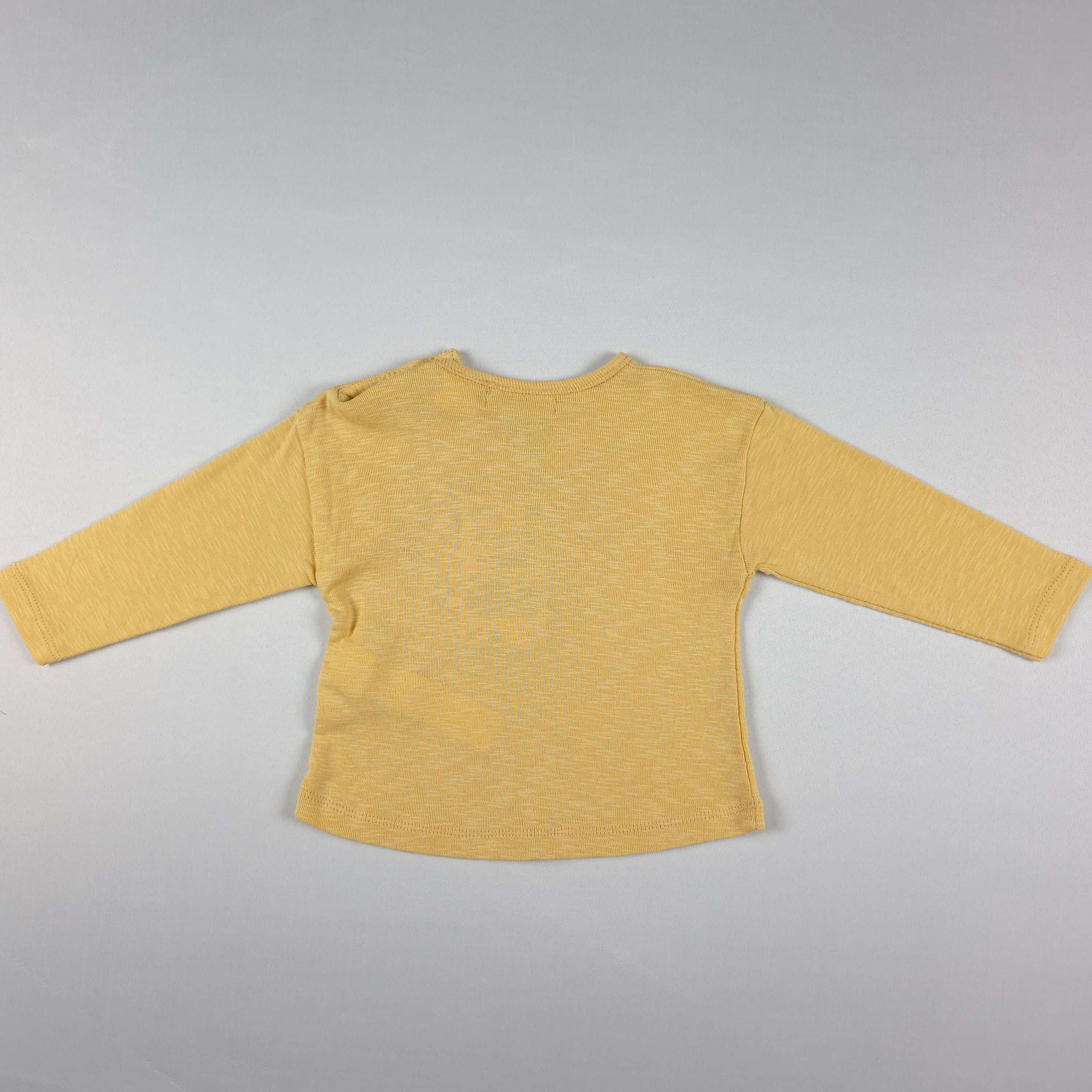 Zara Baby Cotton Long Sleeve Top | 6–9 Months | NWT