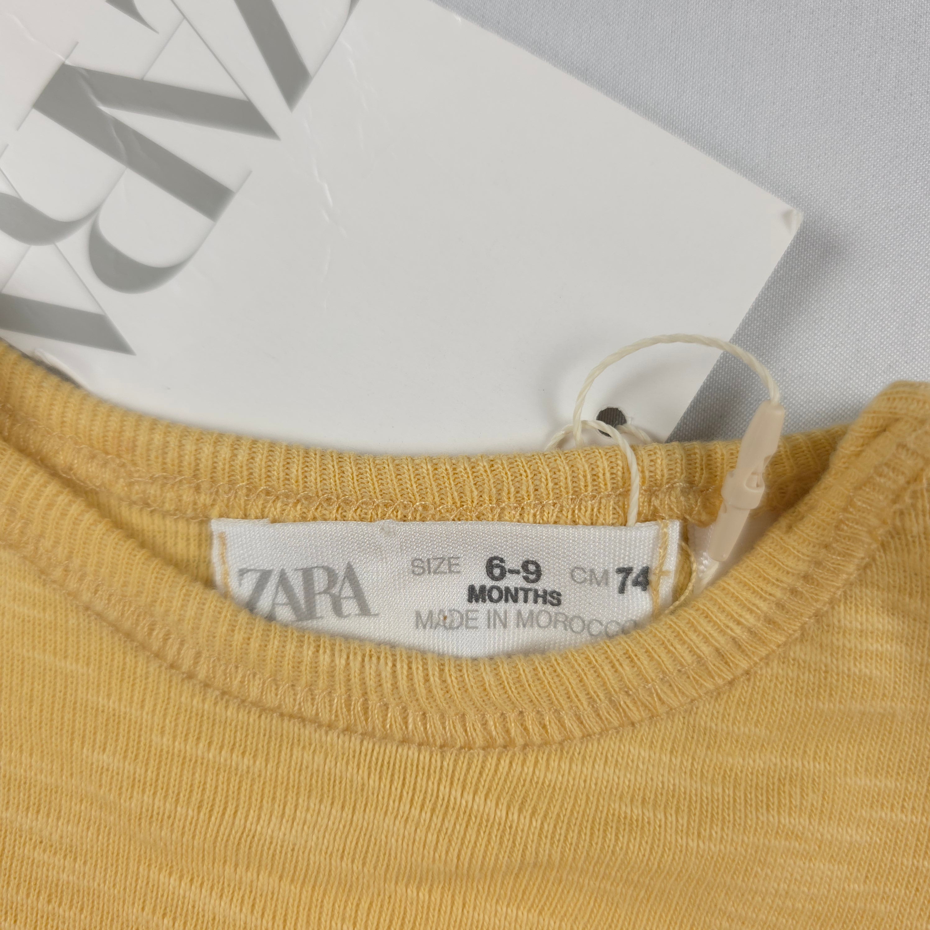 Zara Baby Cotton Long Sleeve Top | 6–9 Months | NWT