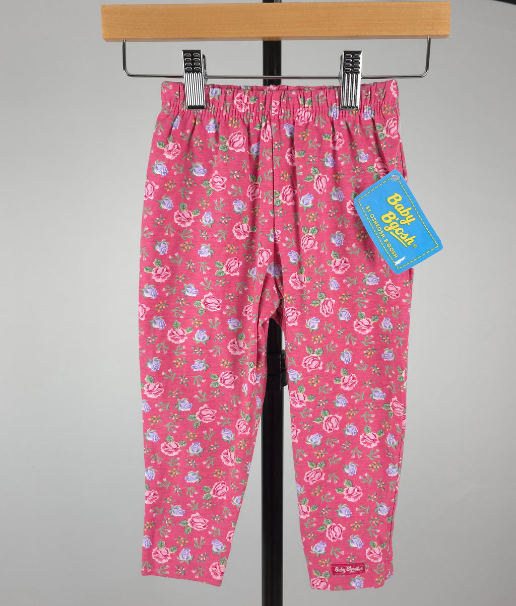 Vintage Baby B'gosh Floral Leggings | 24 Months | NWT | Made in USA