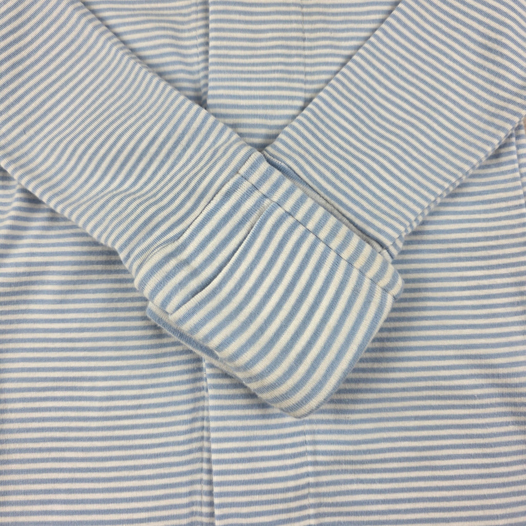 Back of striped romper
