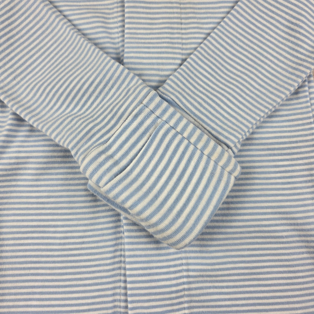 Back of striped romper