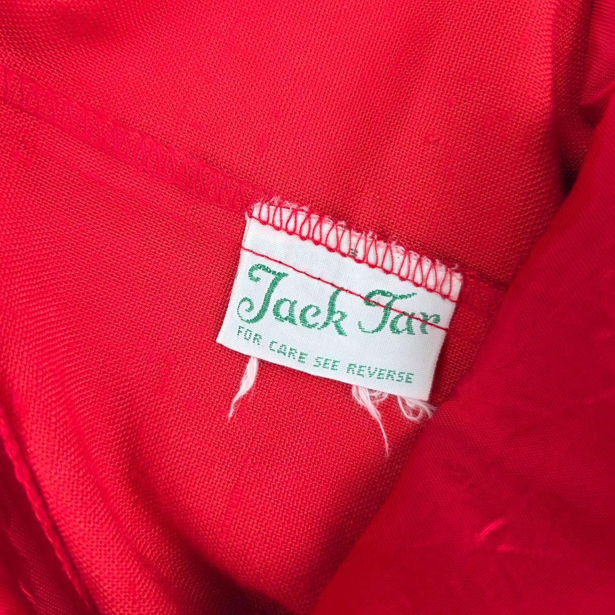 Jack Tar red shortall romper front
