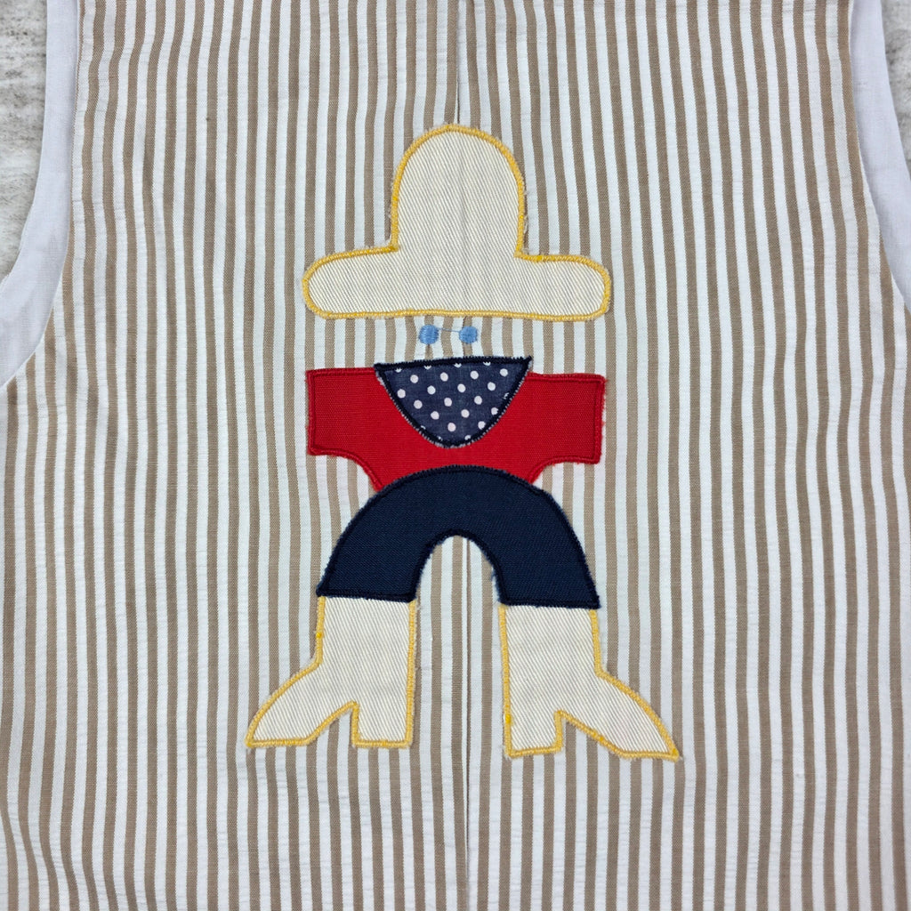 Cowboy appliqué with hat boots and bandana