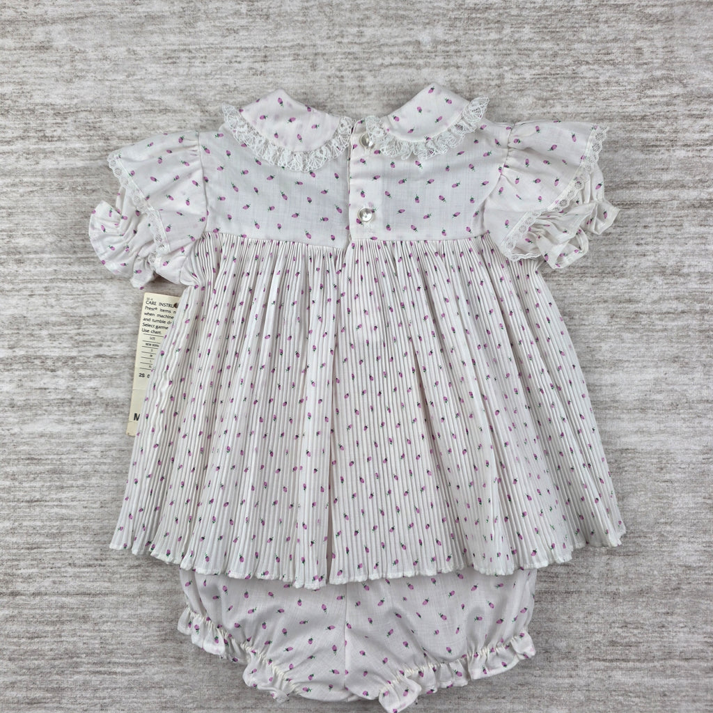 Back of rosebud dress and bloomers