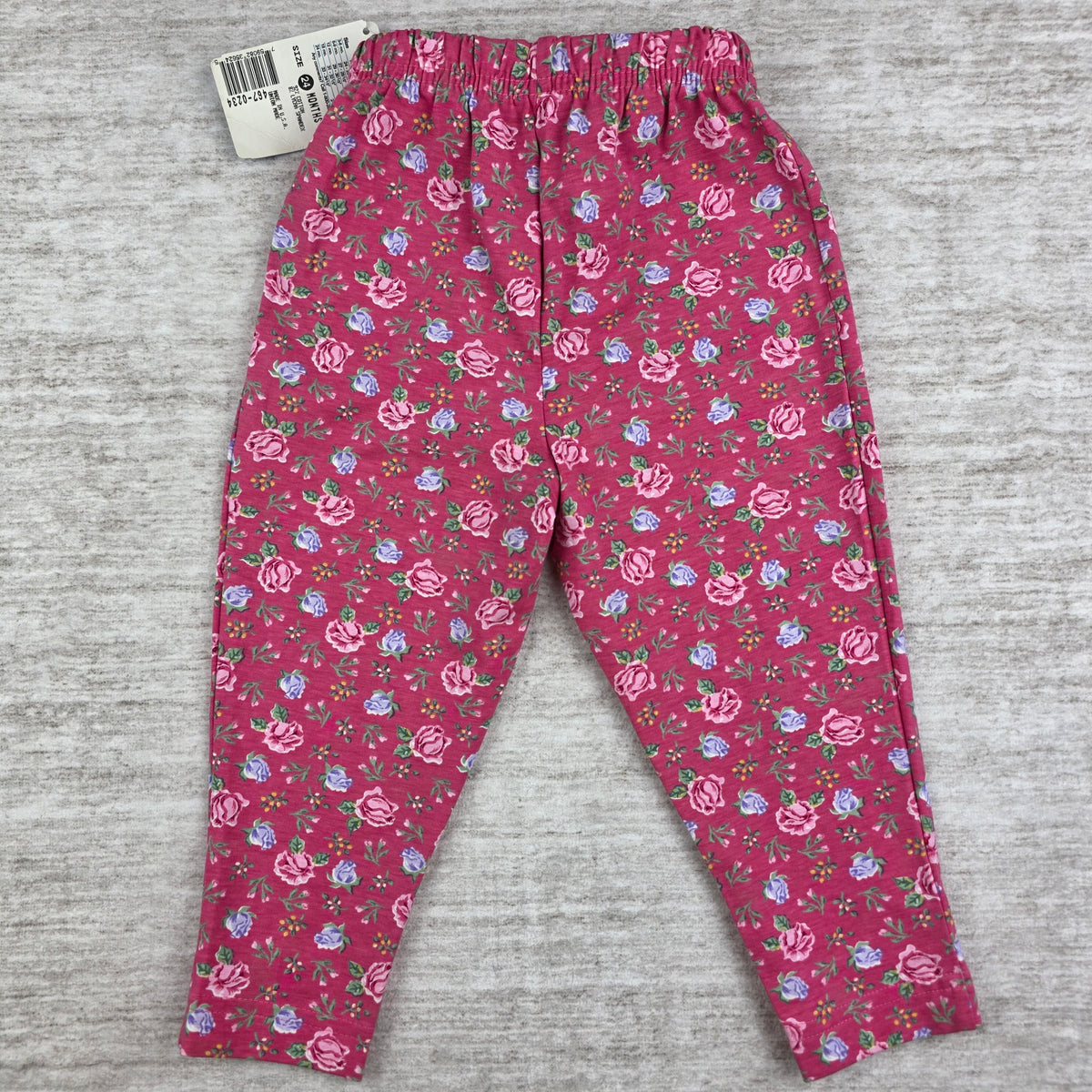 Vintage Baby B'gosh Floral Leggings | 24 Months |