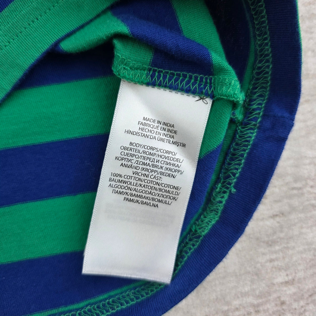 Polo Ralph Lauren Boys Colorblock Stripe Tee | Size 7