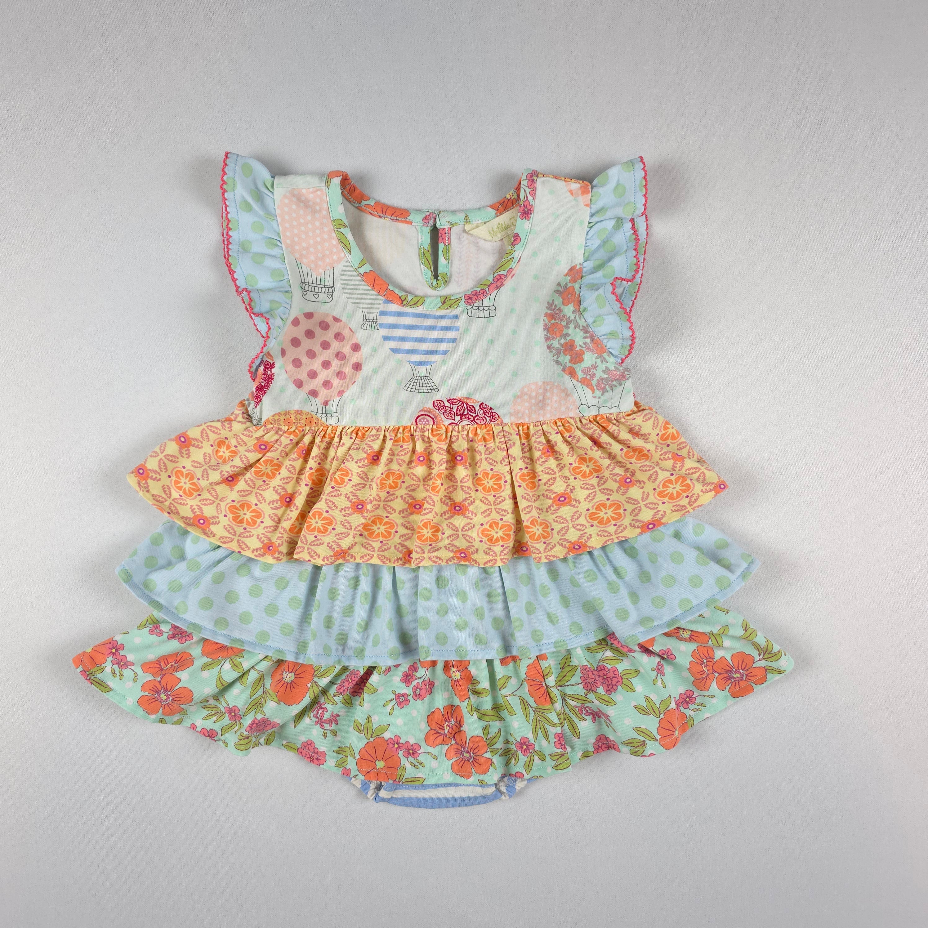 Matilda Jane Hot Air Balloon Tiered Bodysuit Dress | 18-24 Months
