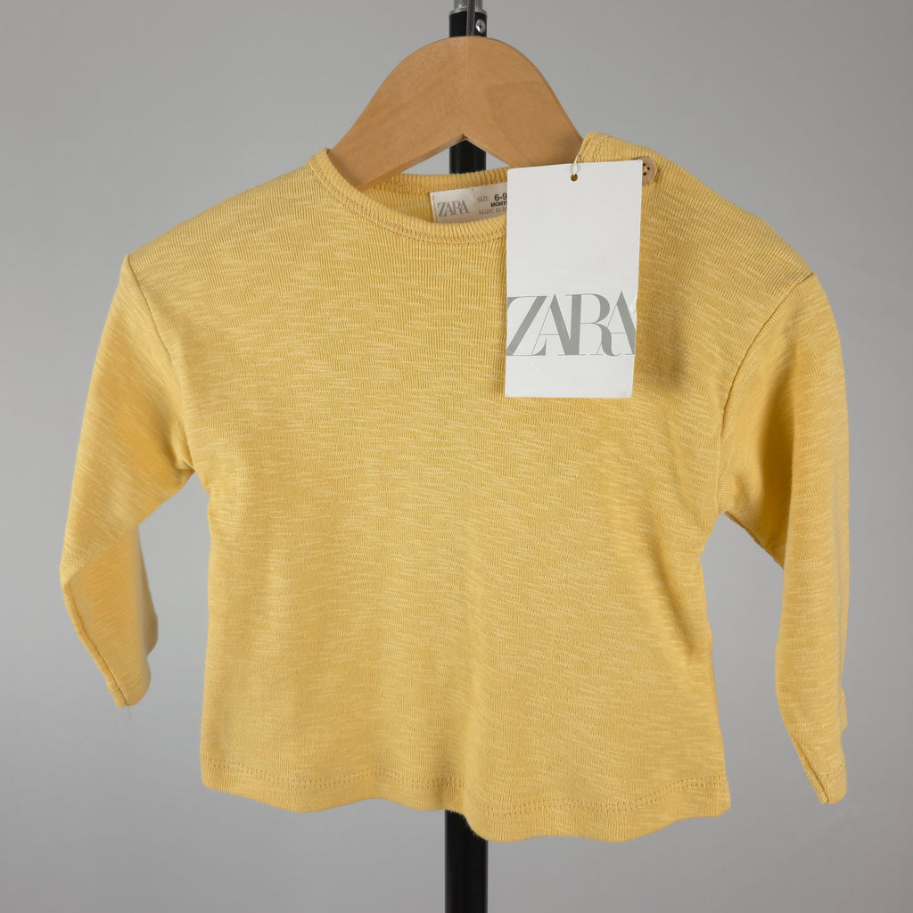 Zara Baby Cotton Long Sleeve Top | 6–9 Months | NWT