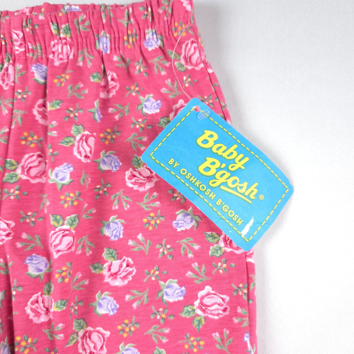 Bushel & Peck Children's Consignment Boutique vintage Baby B'gosh pink floral leggings with original store tag
