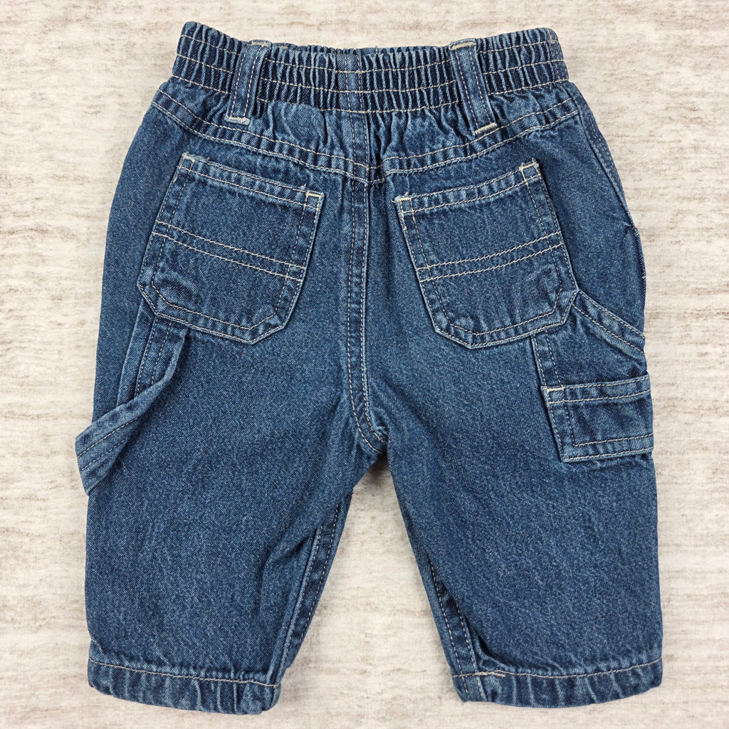 Sesame Street Vintage Baby Denim Cargo Jeans | 0-3M