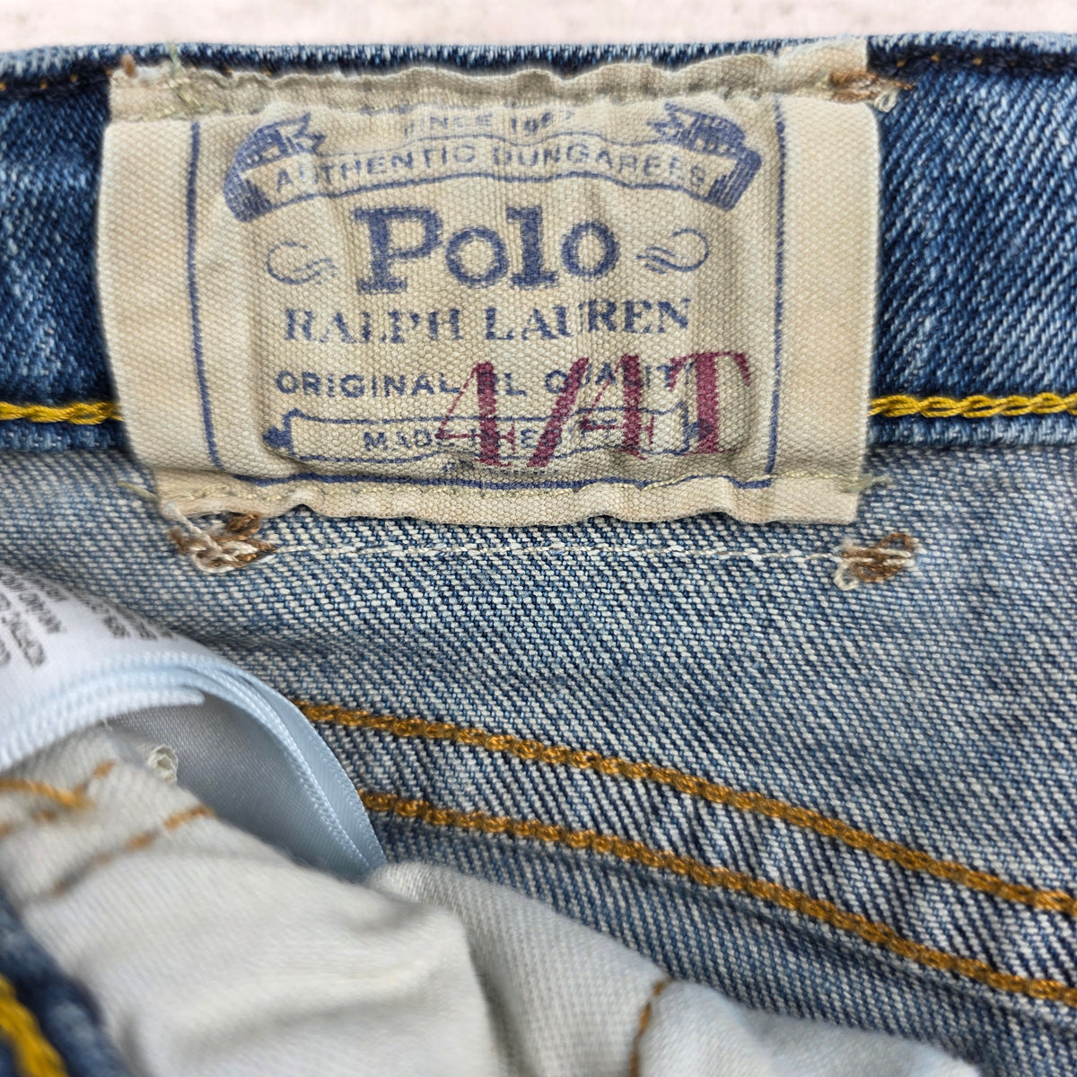 Polo Ralph Lauren Authentic Dungarees Jeans Medium Wash | Size 4/4T