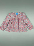 Bella Bliss Girls Botanical Print Ruffle Blouse | Size 7