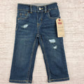 Levi's Pull-On Pant Jeans Medium Wash Distressed | 12M | NWT