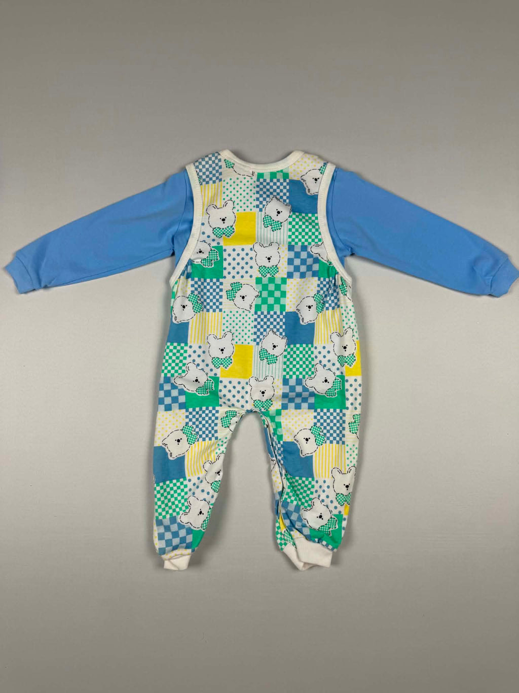 Tiny Toes Vintage Bear Patchwork 2-Piece Set | 18M | NWT