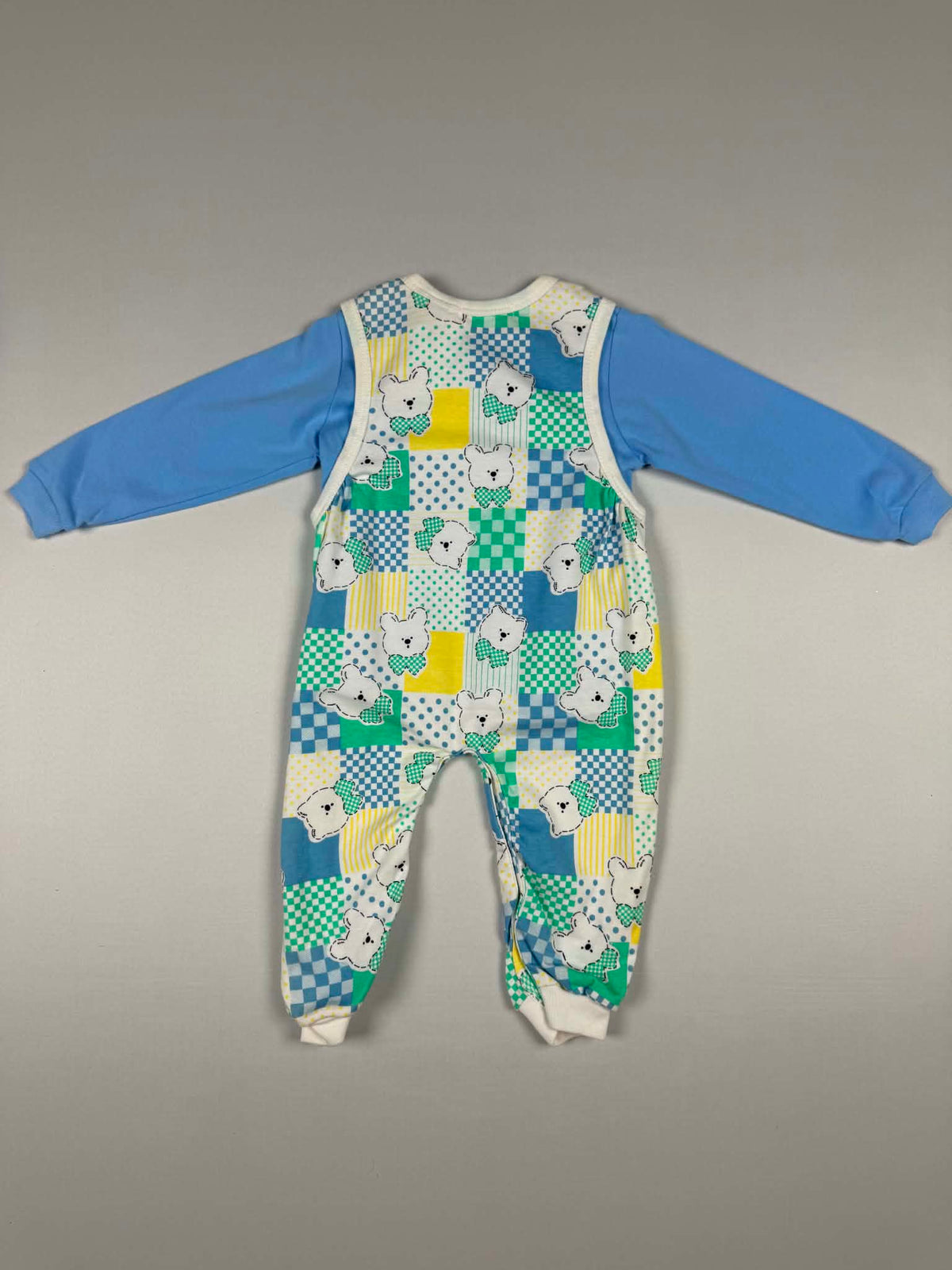 Tiny Toes Vintage Bear Patchwork 2-Piece Set | 18M | NWT