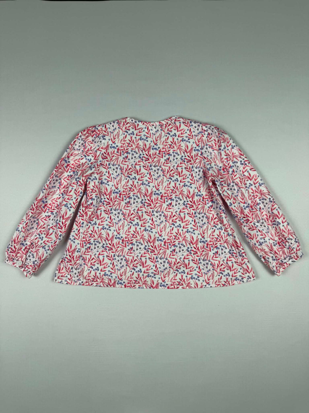 Bella Bliss Girls Botanical Print Ruffle Blouse | Size 7