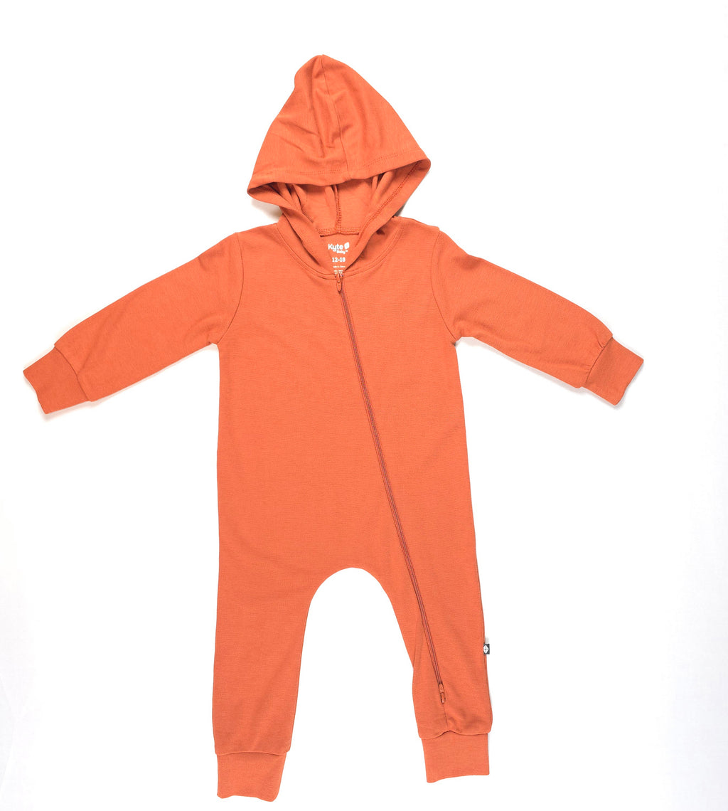 Kyte Baby Bamboo Hooded Zip Romper | 12–18 Months | New with Tags