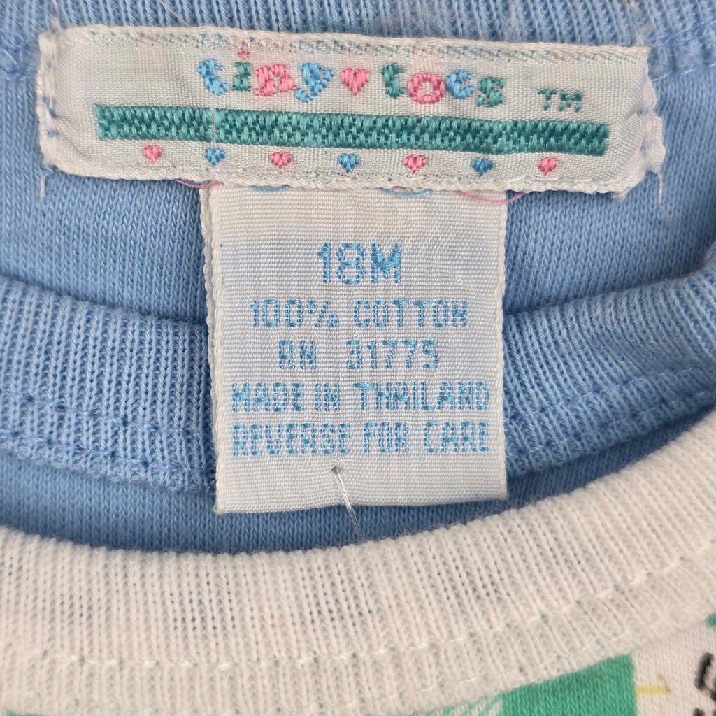 Tiny Toes Vintage Bear Patchwork 2-Piece Set | 18M | NWT