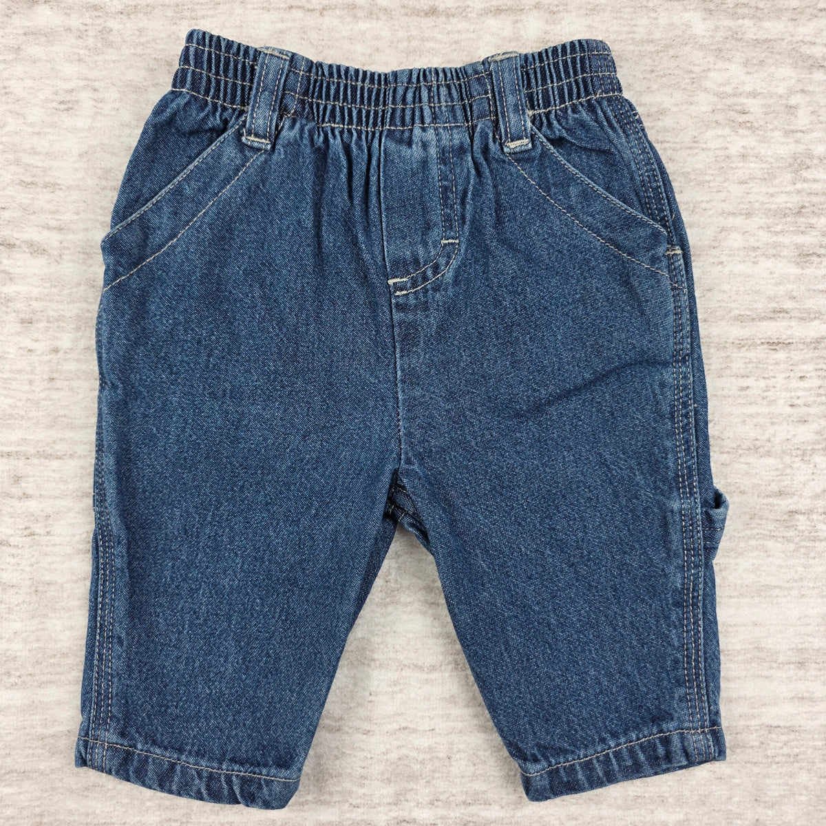 Sesame Street Vintage Baby Denim Cargo Jeans | 0-3M