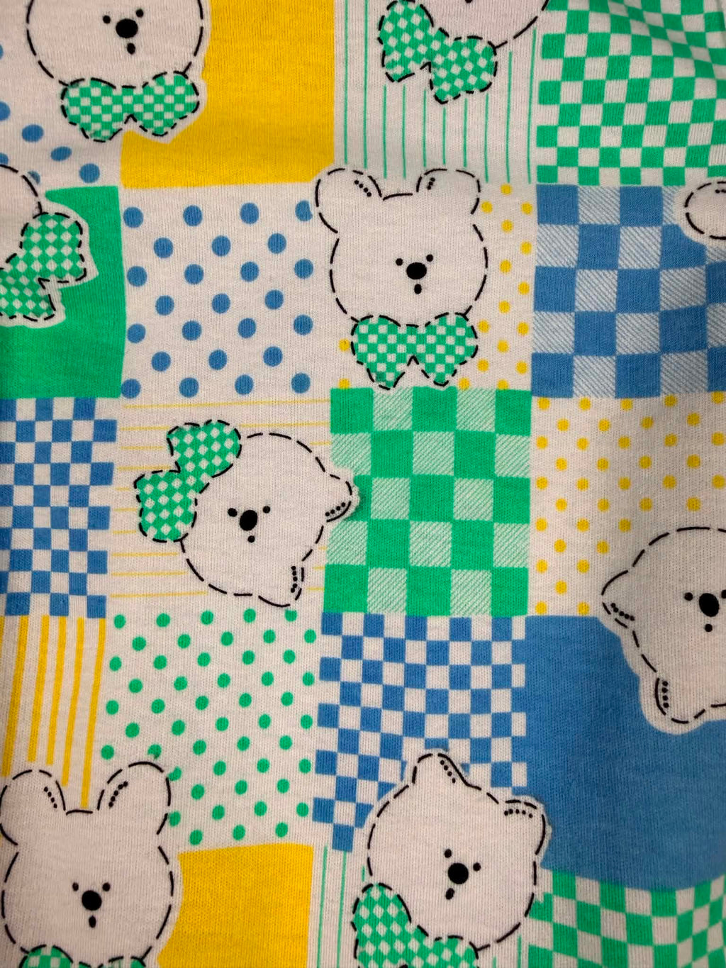 Tiny Toes Vintage Bear Patchwork 2-Piece Set | 18M | NWT
