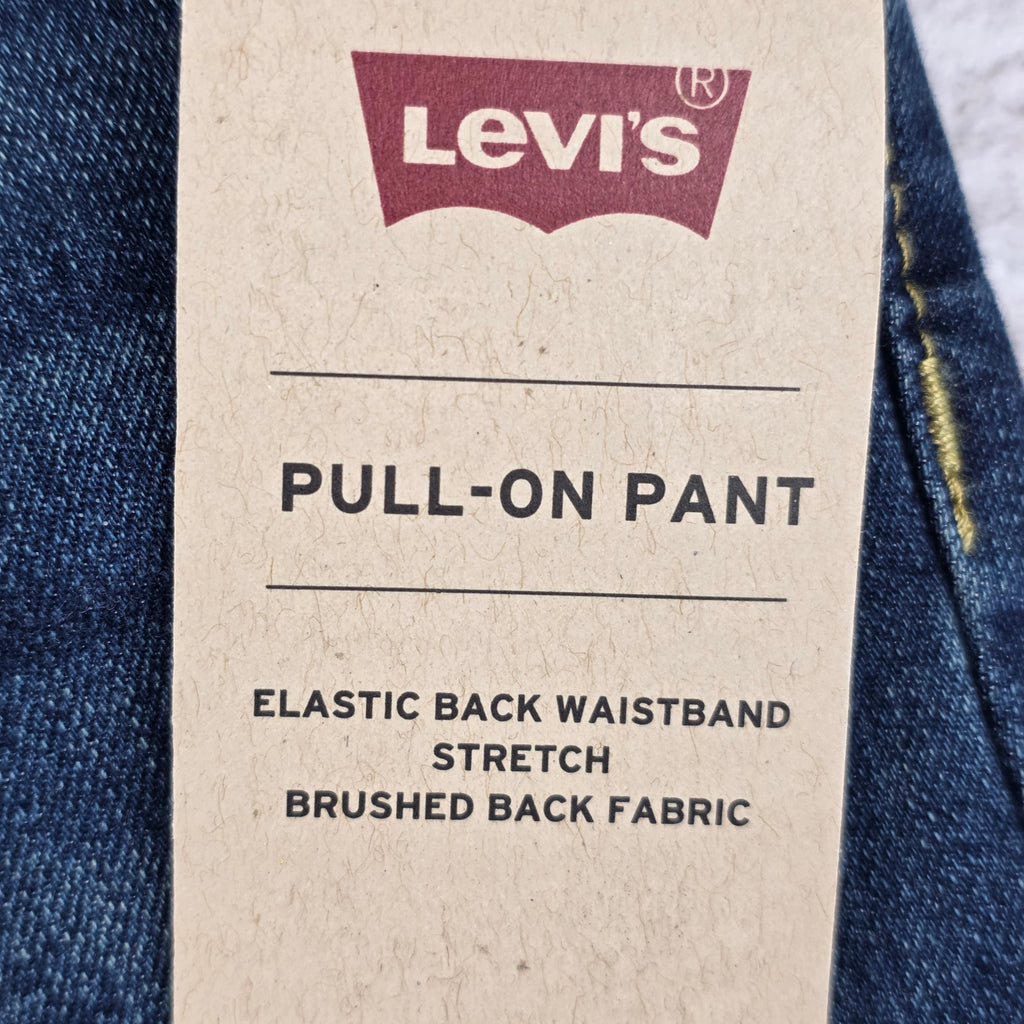 Levi's Pull-On Pant Jeans Medium Wash Distressed | 12M | NWT