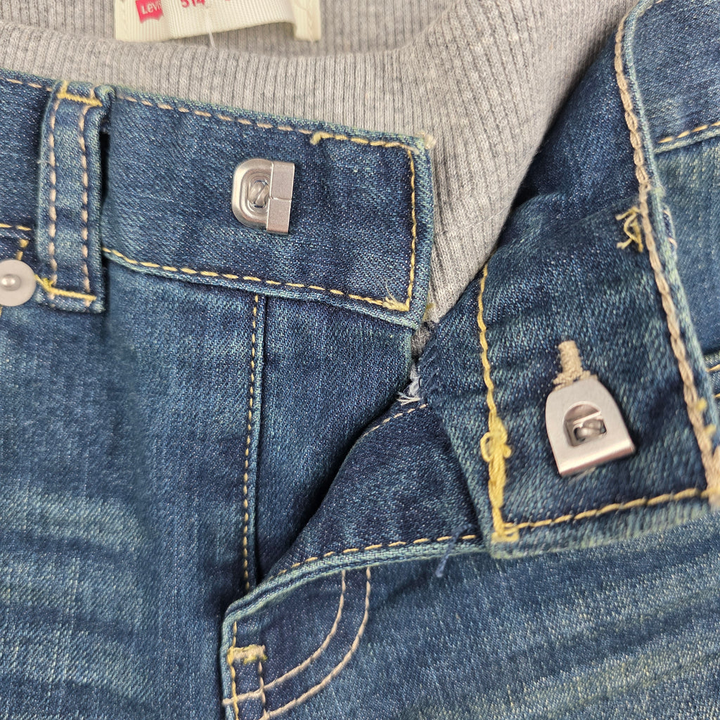 Levi's 514 Straight Pull-On Jeans Medium Wash | Size 2T | NWT