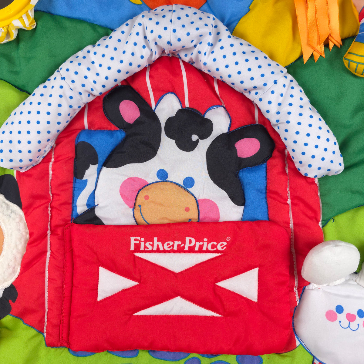 Vintage Fisher-Price Farm Activity Play Mat with Attachments | 1993