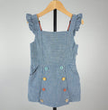 Matilda Jane Blue Pinstripe Ruffle Dress | Size 4