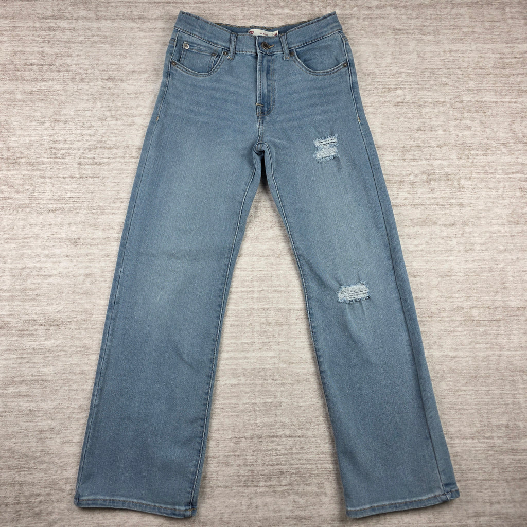 Levi's '94 Baggy Jeans Light Wash Distressed | Size 14