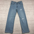 Levi's '94 Baggy Jeans Light Wash Distressed | Size 14