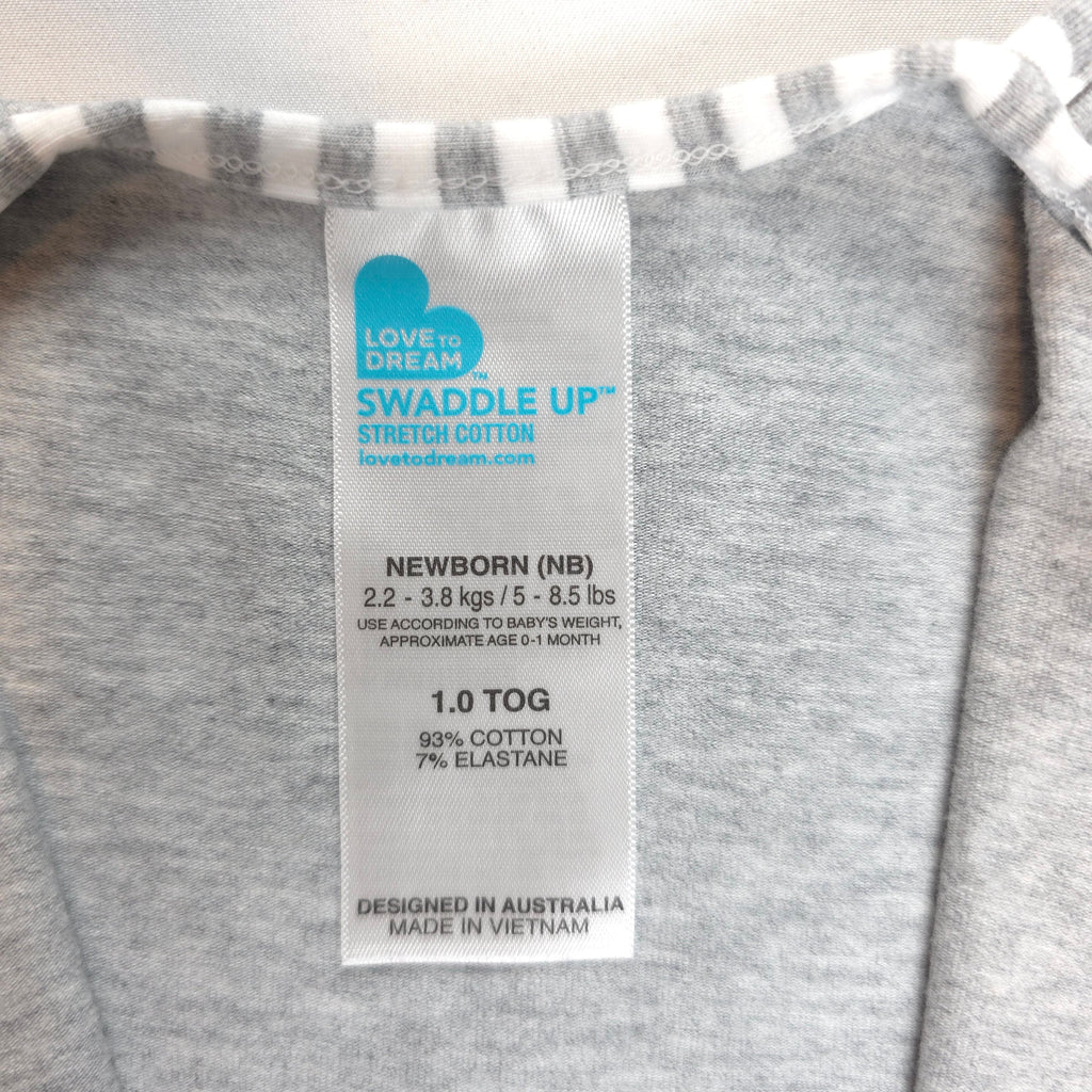 Love to Dream Swaddle UP | Grey | Newborn | 1.0 TOG