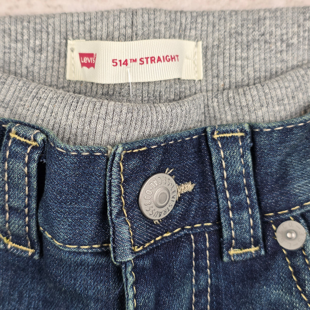 Levi's 514 Straight Pull-On Jeans Medium Wash | Size 2T | NWT