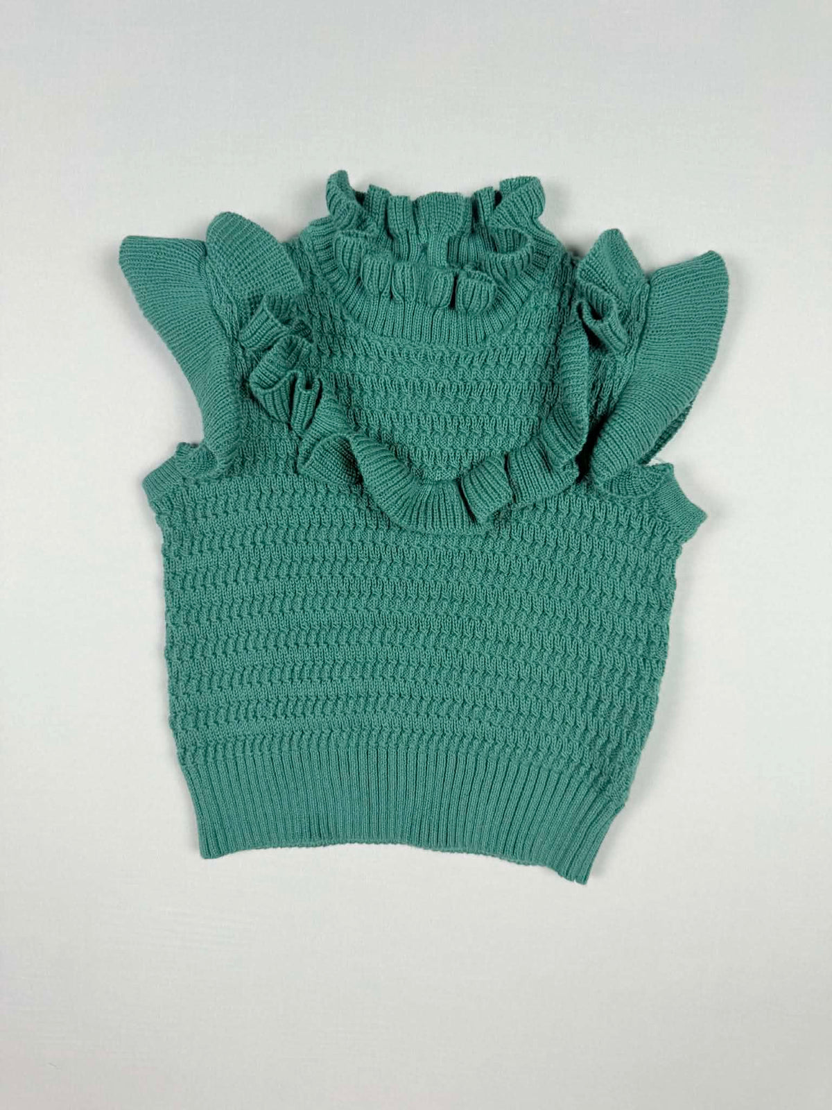 Janie and Jack Ruffle Knit Sweater Vest & Legging Set | 12-18M | NWT
